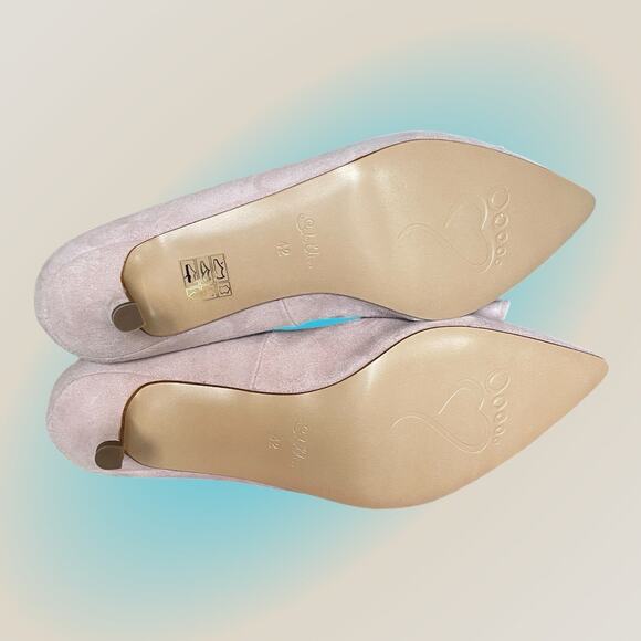 Sole Bliss Kelly Blush Pink Suede Low Heels Womens Sz 11 US 42 New NIB $315 - Picture 15 of 16